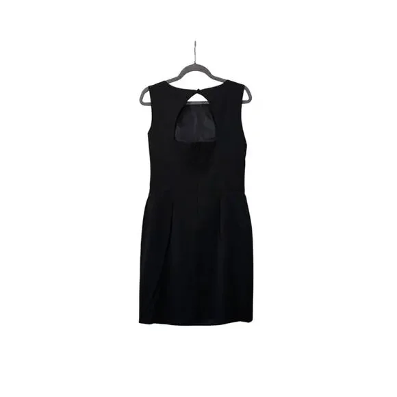 Brooks Brothers Loro Piana Italy Black Wool Sleeveless Classic Dress, Size 10 - Picture 10 of 15